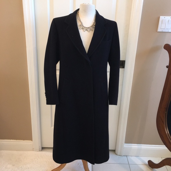 Vintage US AIR tailored navy wool coat, 12R - Picture 2 of 8